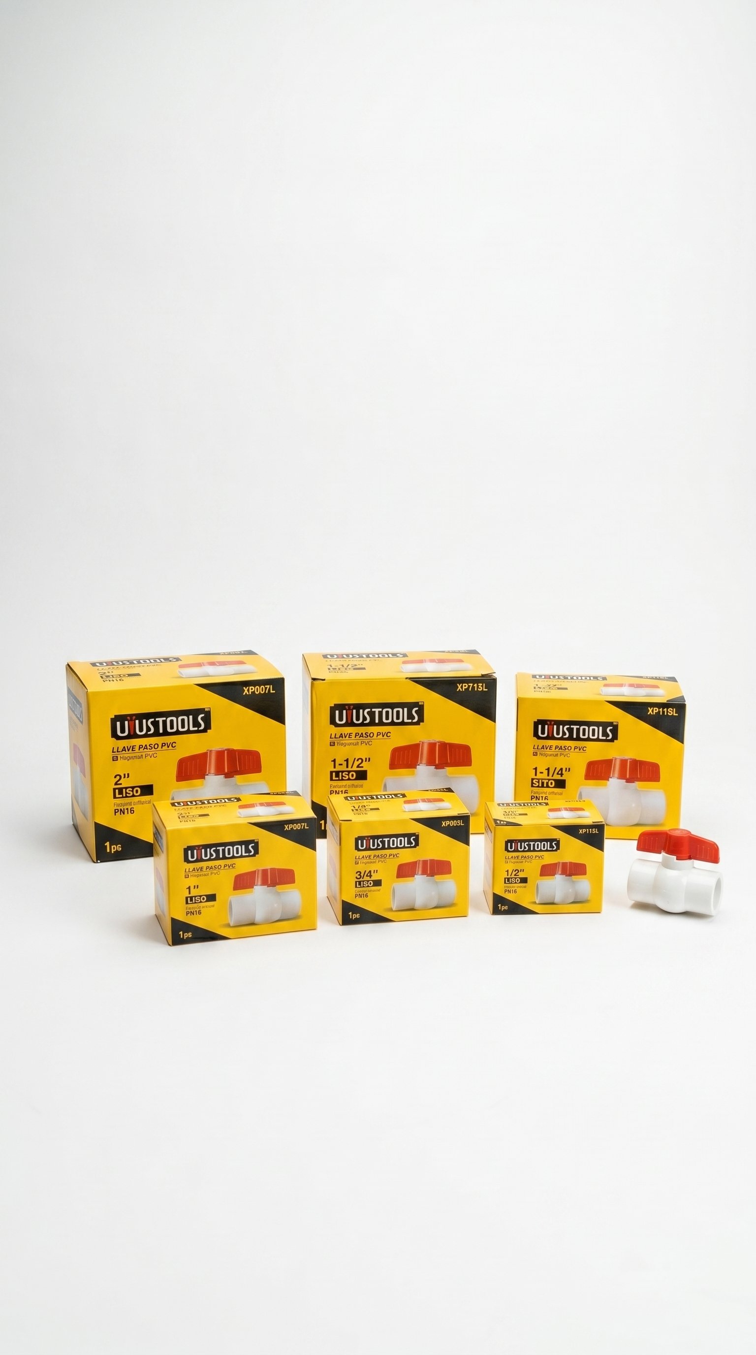 LLAVE DE PASO PVC LISO