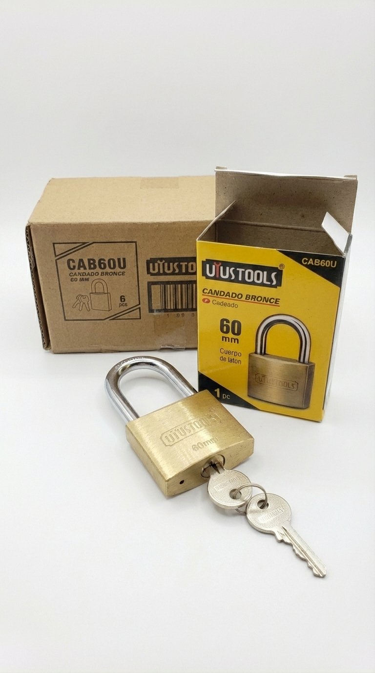 Candado de Bronce UYUSTOOLS 60 mm