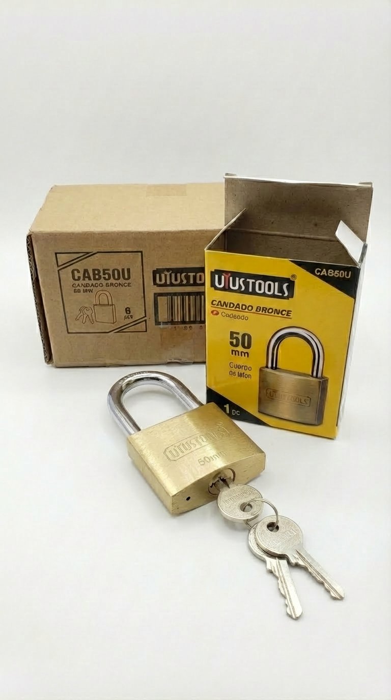 Candado de Bronce UYUSTOOLS 50 mm